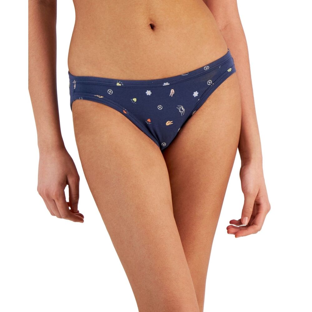 Jenni Womens Whimsy Dot Bikini 1001 Peace Sign Toss XXL or Small
